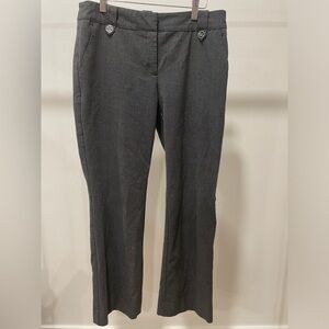 Jones New York Women's Size 6P Petite Dark Gray Dress Pants Stretch Career